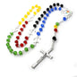Pilgrims’ Jubilee Rosary with Official Logo – Handmade Crystal Beads Rosary - Grani di Senape Studio