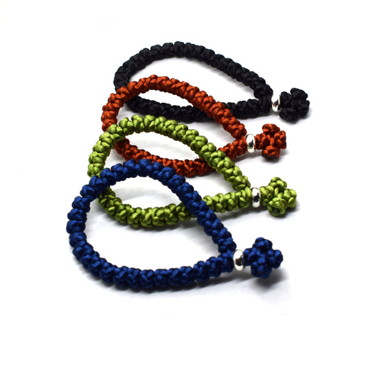 Orthodox Prayer Rope Komboskini – 33 Knots Hand Knotted Pocket Rosary | Handmade Christian Gift - Grani di Senape Studio