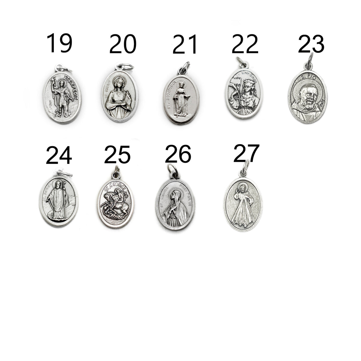 All Saints Bracelet – Catholic Saint Medal Bracelet, Unisex Stainless Steel Jewelry