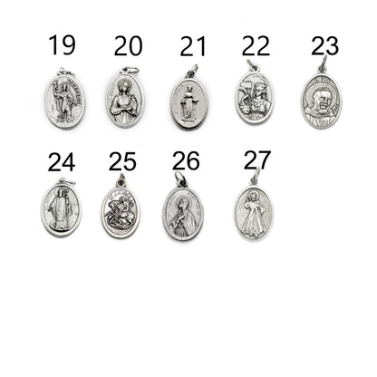 All Saints Bracelet – Catholic Saint Medal Bracelet, Unisex Stainless Steel Jewelry