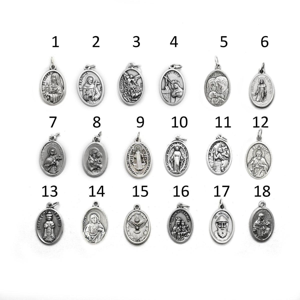 All Saints Bracelet – Catholic Saint Medal Bracelet, Unisex Stainless Steel Jewelry
