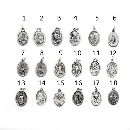 All Saints Bracelet – Catholic Saint Medal Bracelet, Unisex Stainless Steel Jewelry