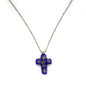 Millefiori Cross Pendant Necklace | Murano Glass Cross | Handmade Italian Religious Pendant ♥