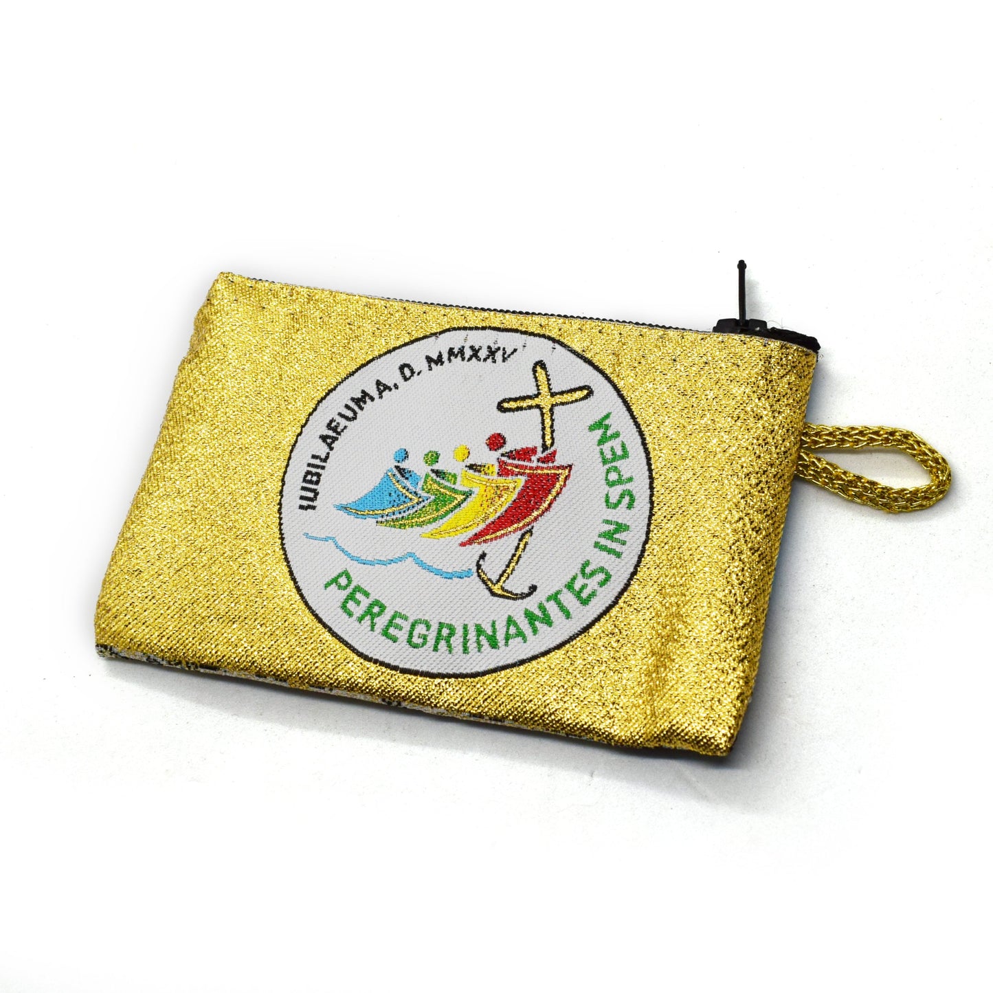 ✨ Jubilee 2025 Rosary Pouch – Double-Sided Tapestry with St. Peter’s Basilica & Logo – Handmade Catholic Gift from Italy ✨