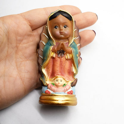 ✨ Hand-Painted Our Lady of Guadalupe Statue