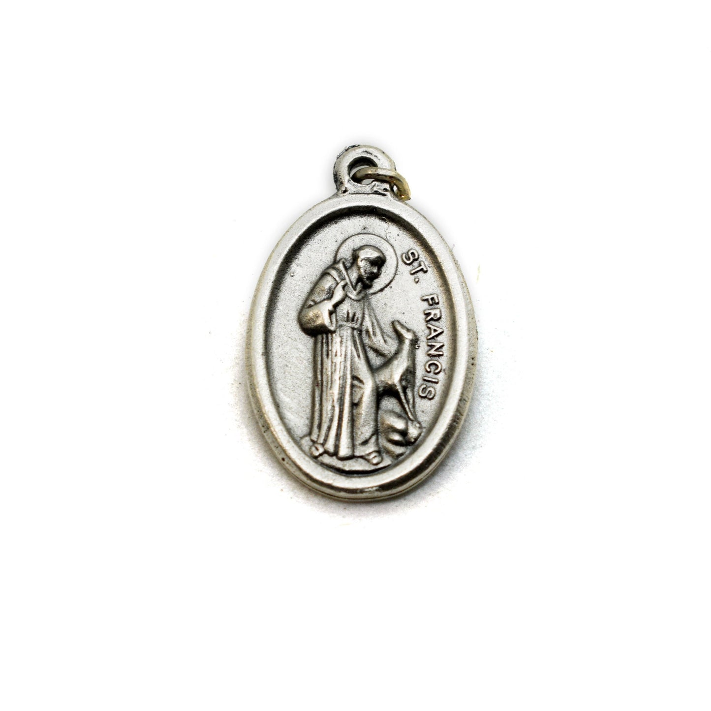 Saint Francis and the Wolf Necklace – Patron Saint Medal Jewelry