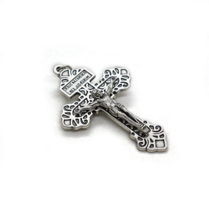 Pardon Crucifix ✝️ Double-Sided Indulgence Cross Pendant – Handmade in Italy