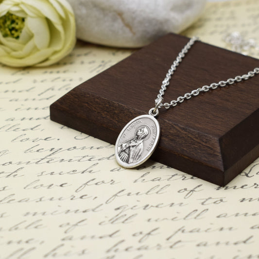 St. Monica Medal Necklace – Patron Saint of Mothers