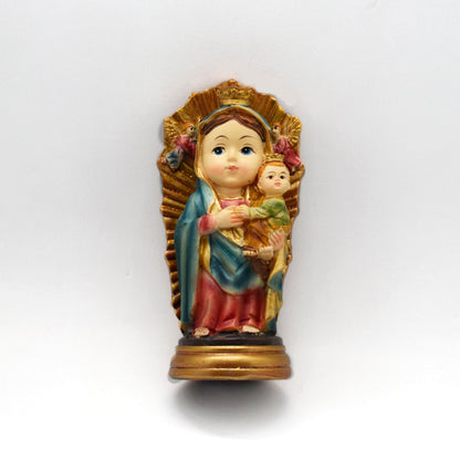 Our Lady of Perpetual Help Resin Statue – Italian Miniature Catholic Pocket Statue