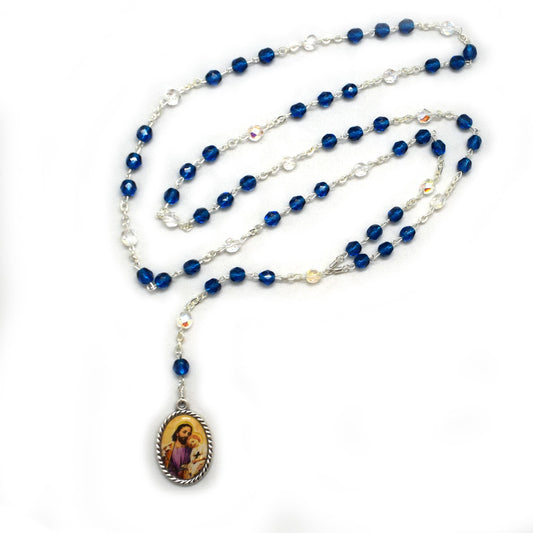 Handmade Chaplet of the Seven Sorrows and Seven Joys of St. Joseph – Made in Italy