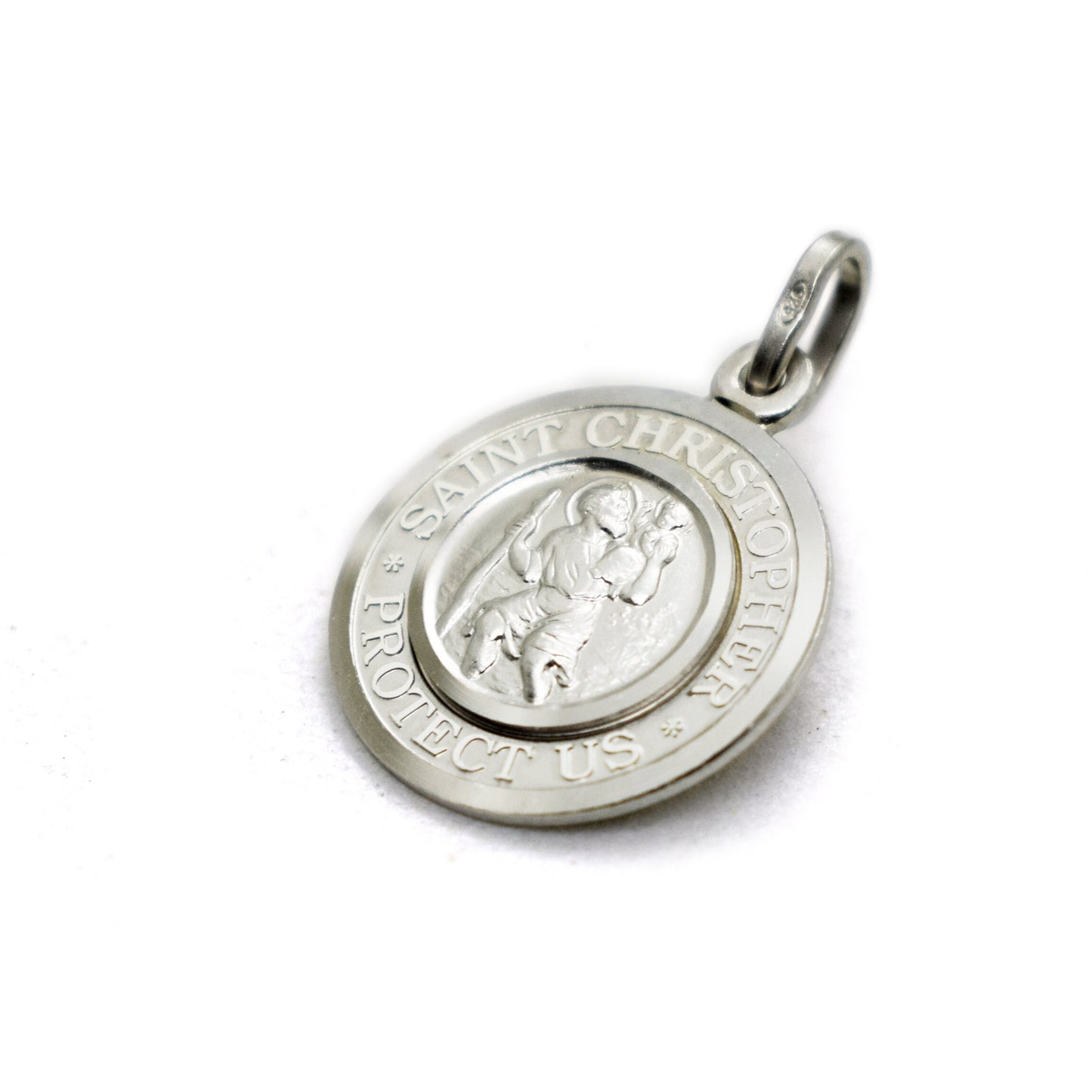Sterling Silver St. Christopher Medal Necklace | Patron Saint Religious Jewelry | Italian Made ♥