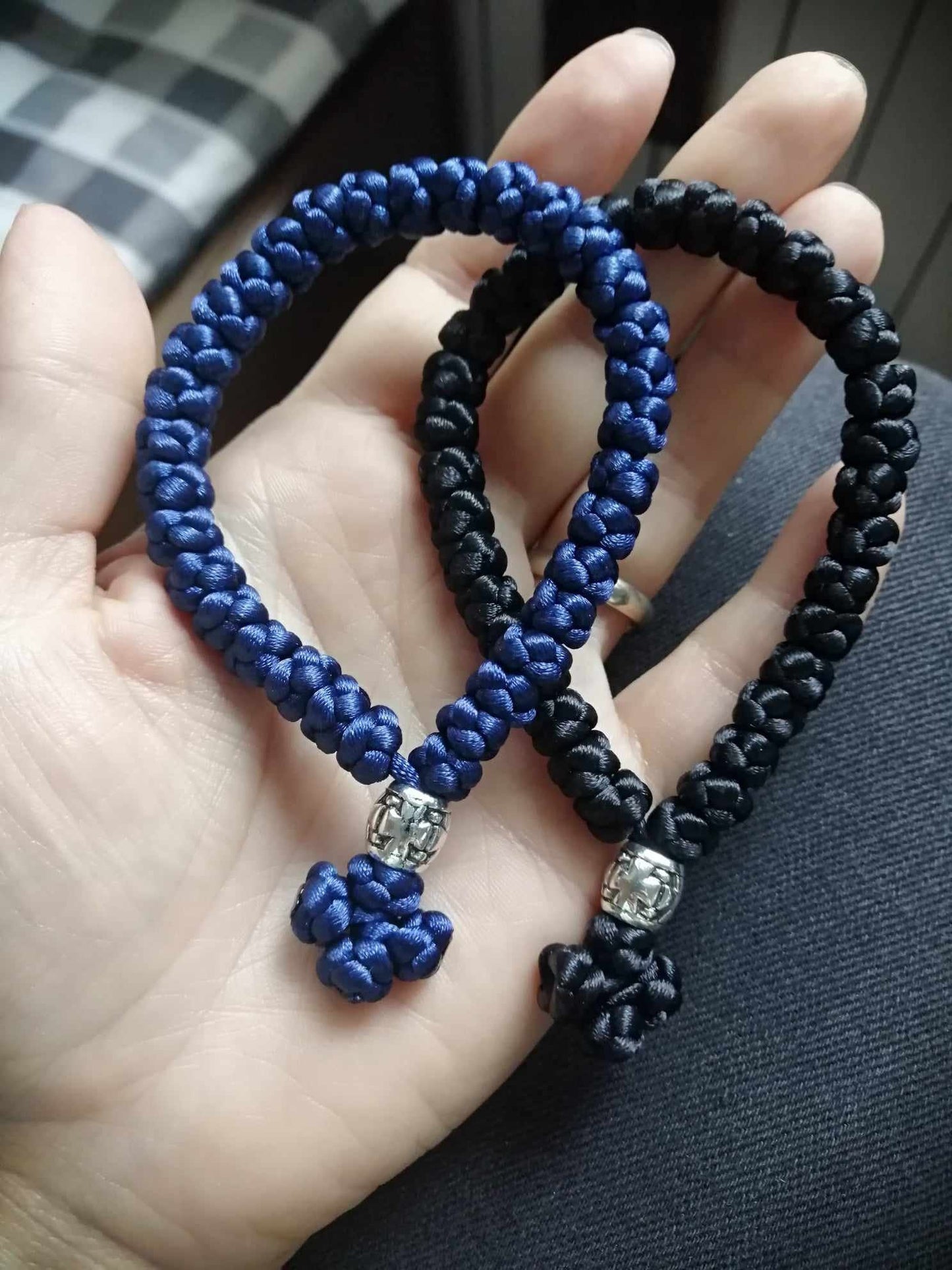 Orthodox Prayer Rope Komboskini – 33 Knots Hand Knotted Pocket Rosary | Handmade Christian Gift