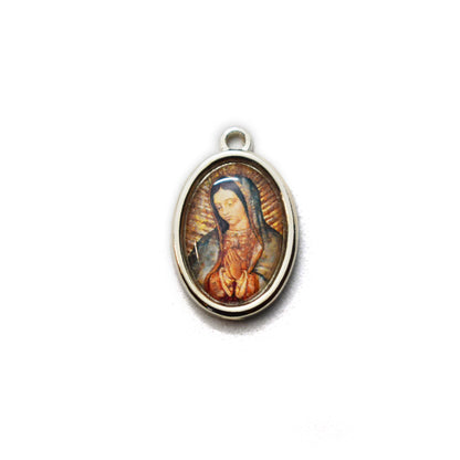 Patron Saint Resin Medal Clip Charm | Catholic Rosary Marker, Keychain & Zipper Pull – Religious Gift