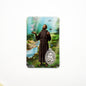 Saint Francis of Assisi Holy Card with Medal – Laminated Italian Prayer Card