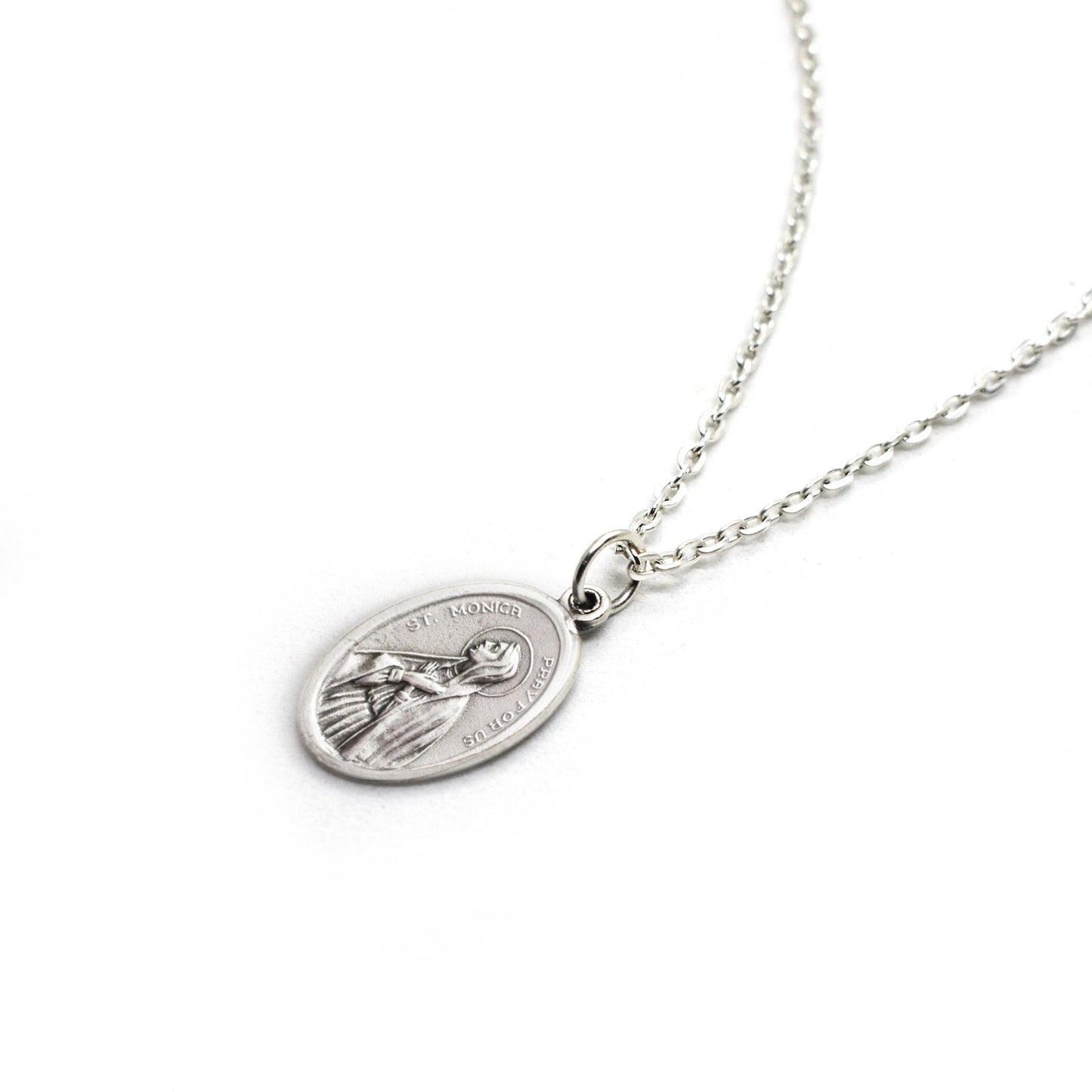 St. Monica Medal Necklace – Patron Saint of Mothers