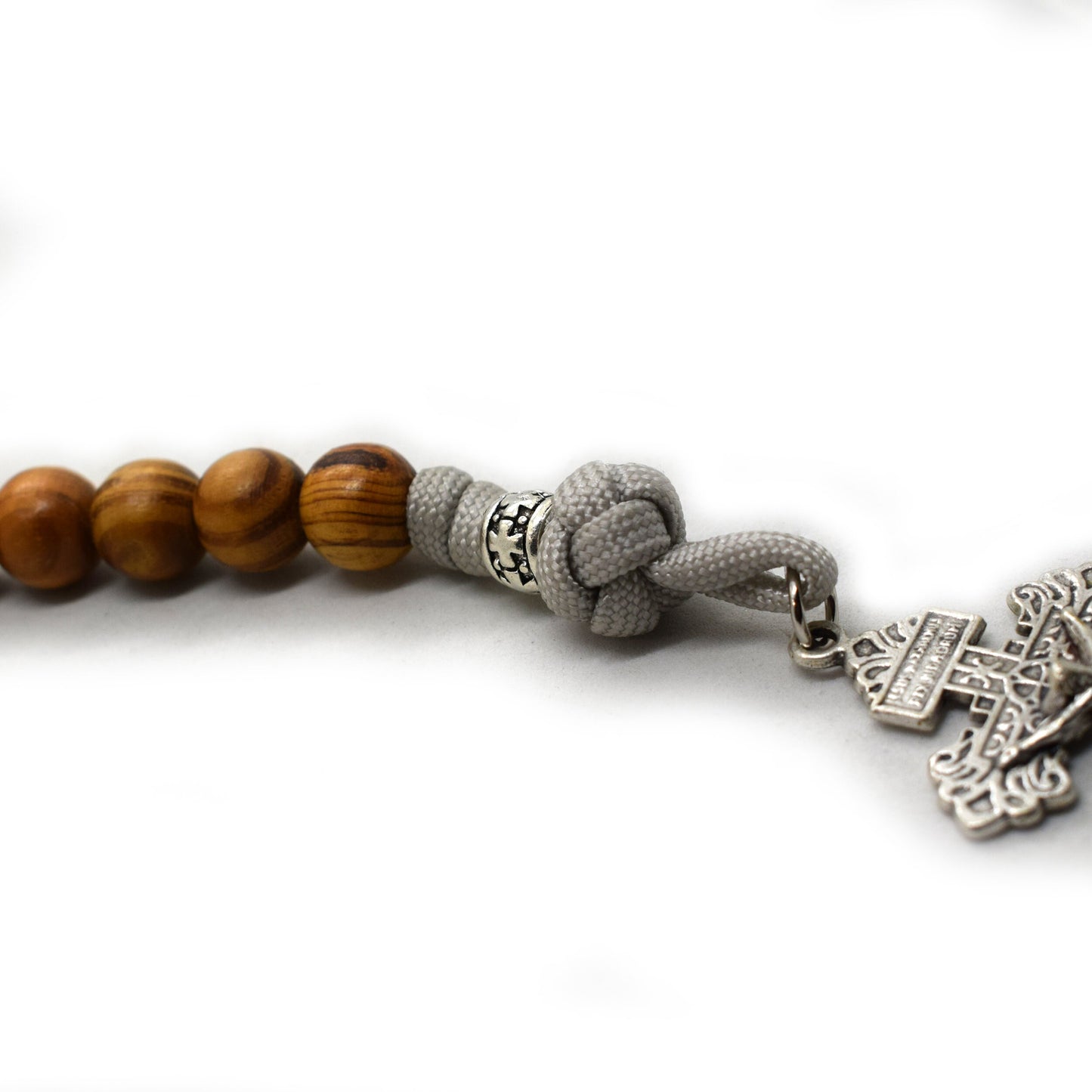 Single Decade Paracord Rosary 🕊️ Pardon Crucifix – Pocket Handmade Christian Rosary