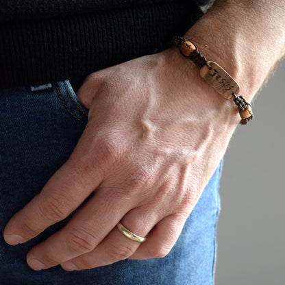 Jesus Bracelet Olive Wood | Christian Adjustable Bracelet | Handmade in Italy ♥