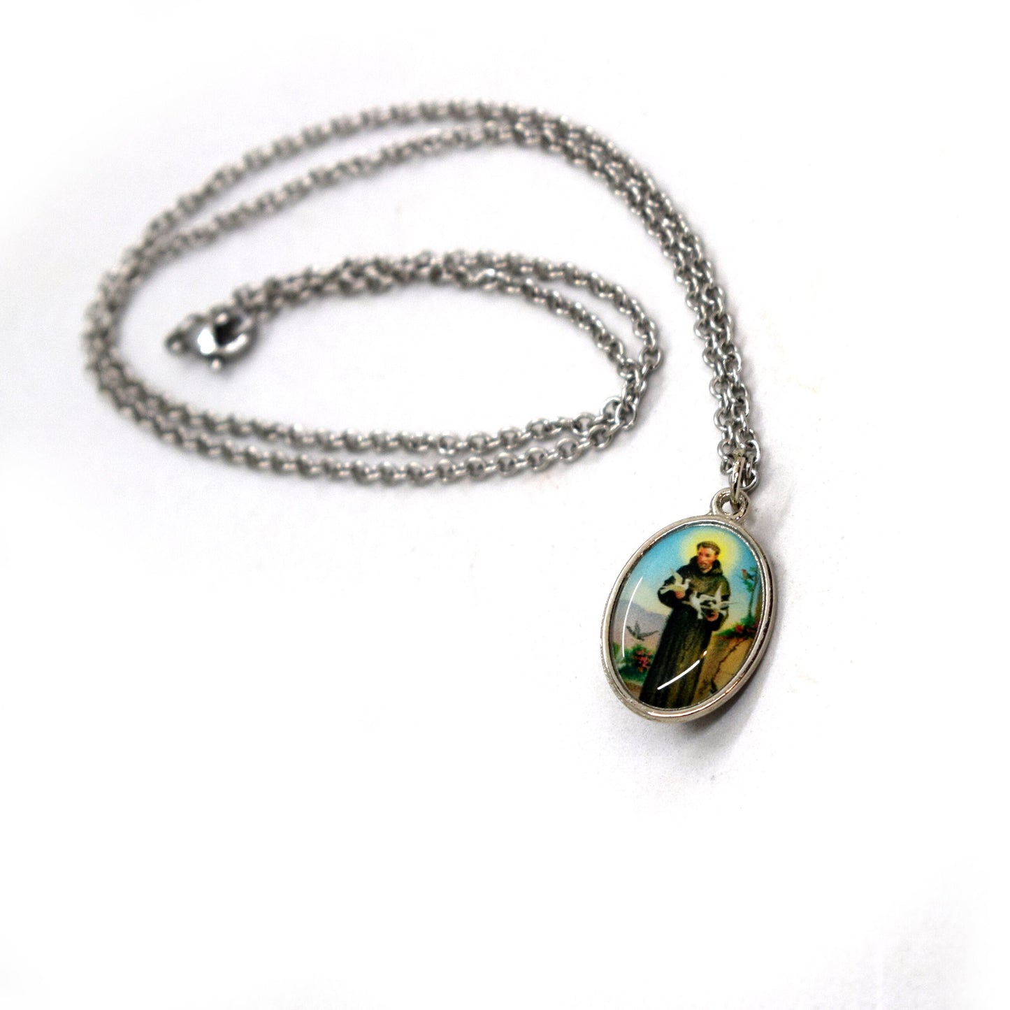 St. Francis & St. Clare Medal Necklace – Handmade Italian Religious Jewelry