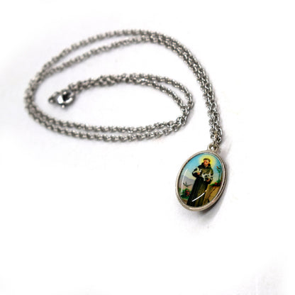 St. Francis & St. Clare Medal Necklace – Handmade Italian Religious Jewelry