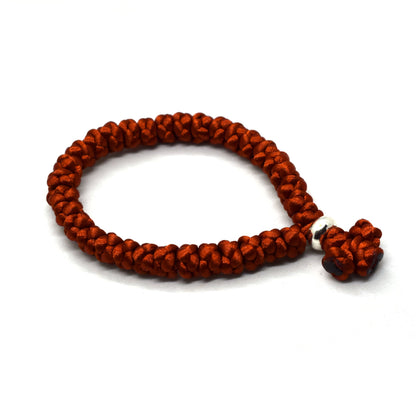 Orthodox Prayer Rope Komboskini – 33 Knots Hand Knotted Pocket Rosary | Handmade Christian Gift - Grani di Senape Studio