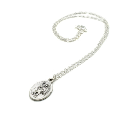 St. Expedite Medal Necklace – Patron Saint of Procrastinators | Italian Christian Jewelry