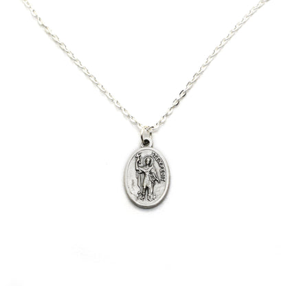 St. Expedite Medal Necklace – Patron Saint of Procrastinators | Italian Christian Jewelry
