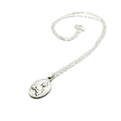 St. Cecilia Medal Necklace – Patron Saint of Musicians, Personalized Italian Jewelry