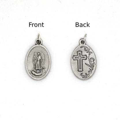 Saint Raphael Necklace – Archangel Medal, Catholic Jewelry, Handmade in Italy
