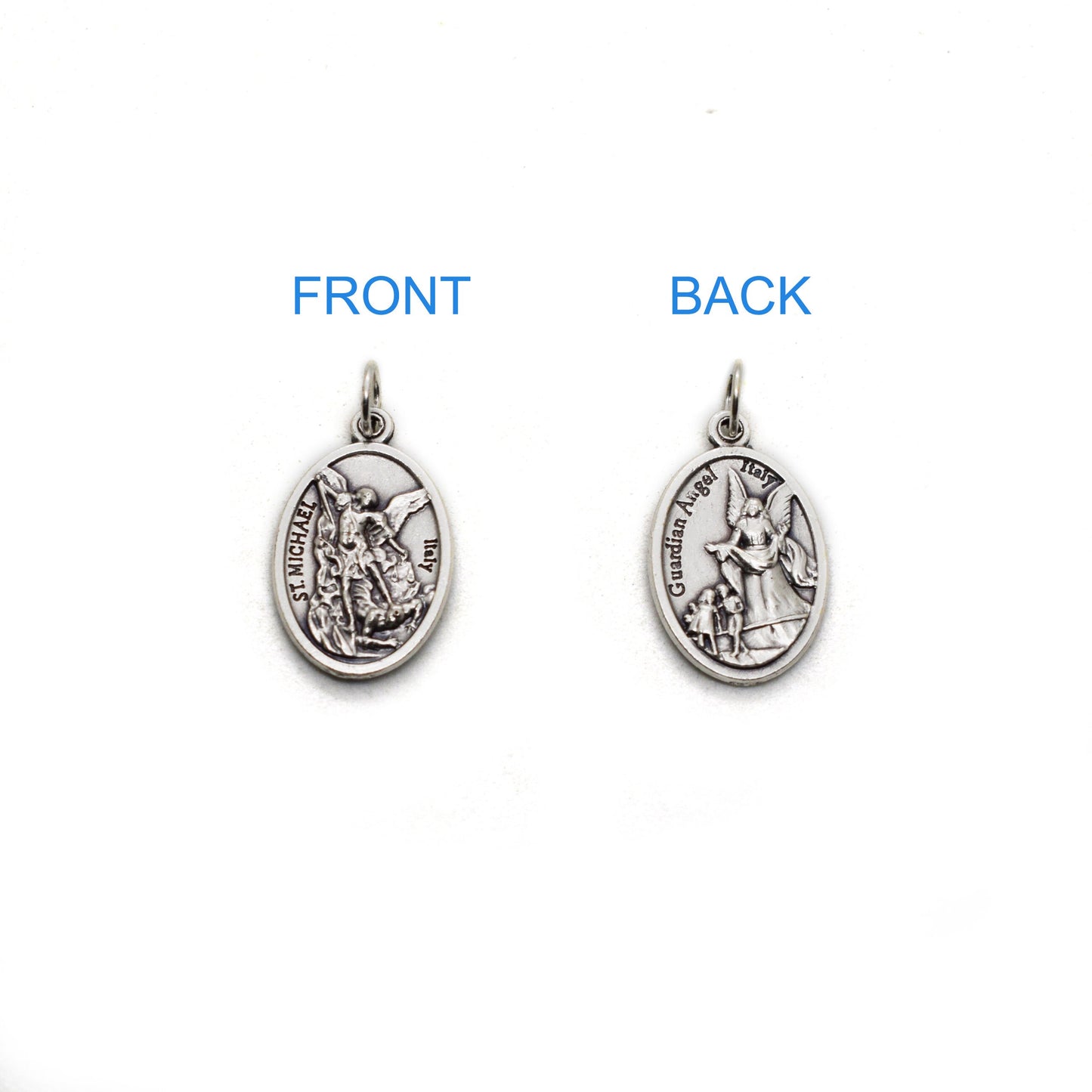 Saint Michael Medal Necklace | Italian Catholic Jewelry | Archangel Michael Patron Saint Necklace | Handmade in Italy