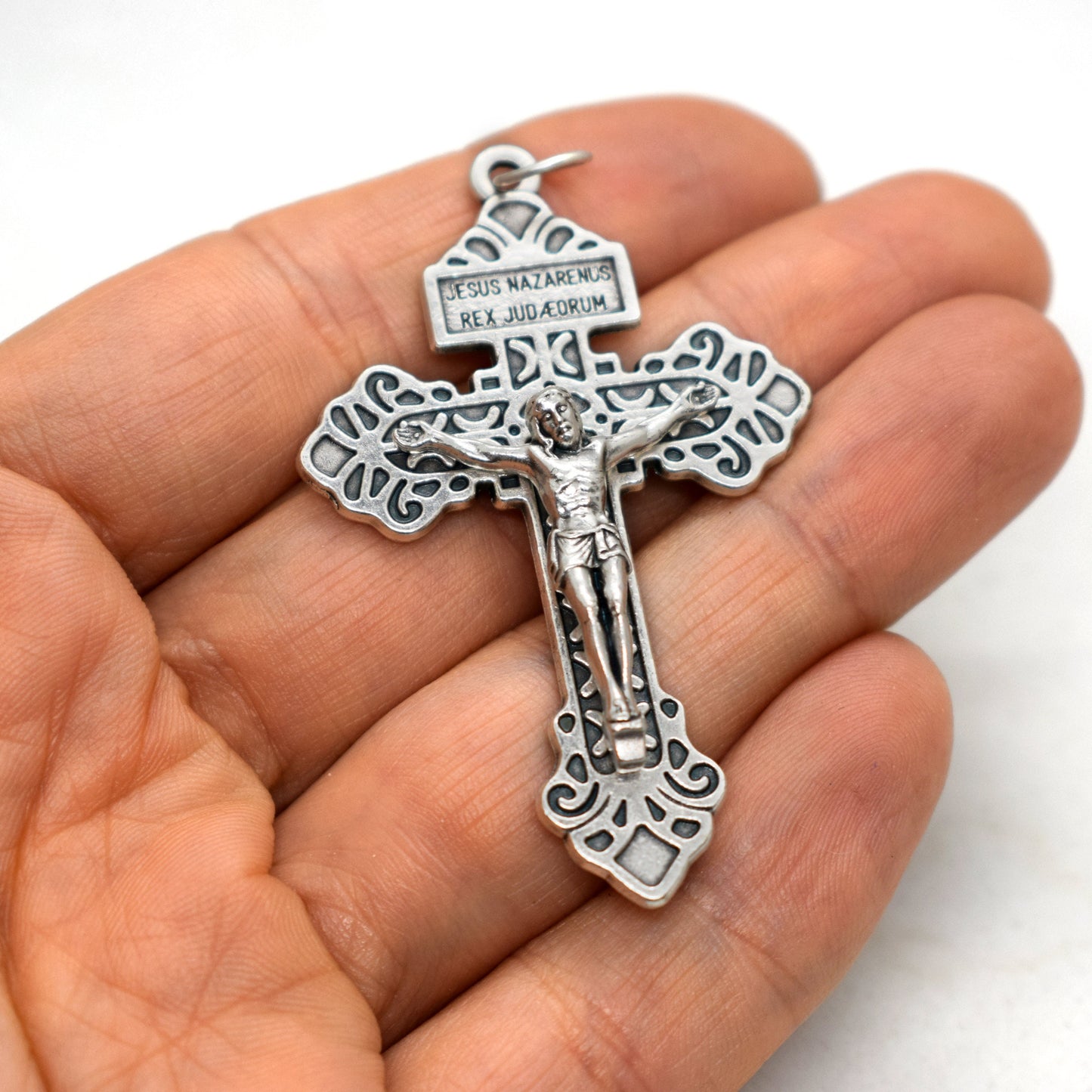 Pardon Crucifix ✝️ Double-Sided Indulgence Cross Pendant – Handmade in Italy