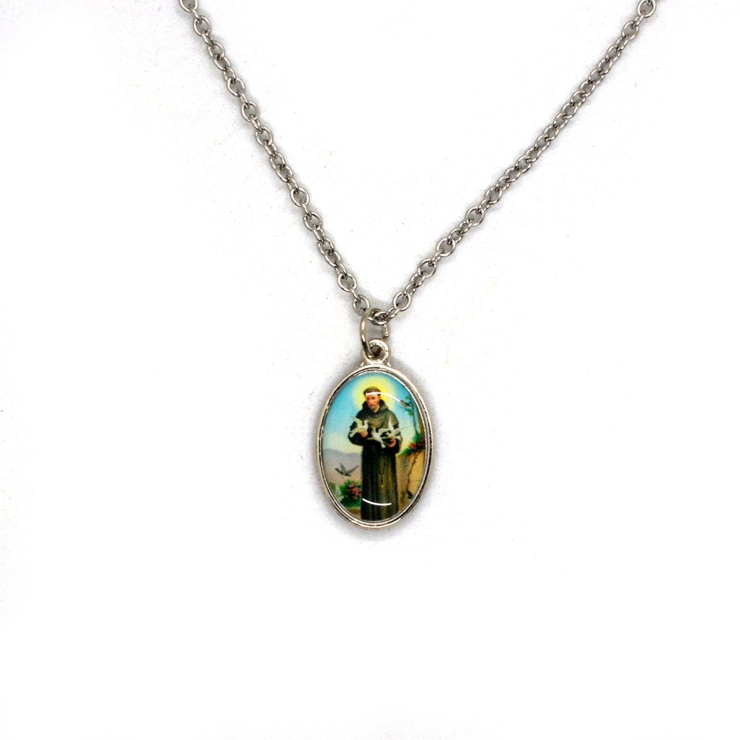 St. Francis & St. Clare Medal Necklace – Handmade Italian Religious Jewelry