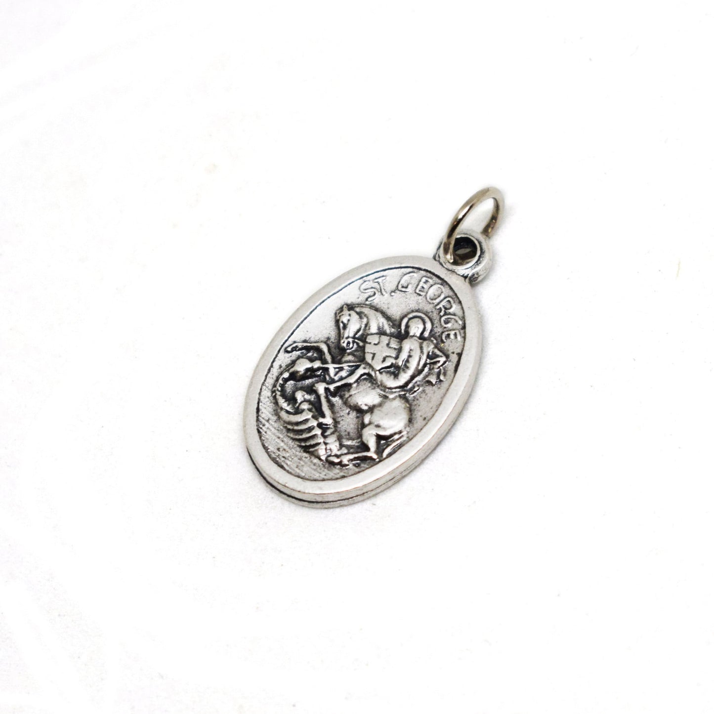 St. George Medal Necklace 🏹 Patron Saint Jewelry – Customizable Christian Necklace