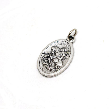 St. George Medal Necklace 🏹 Patron Saint Jewelry – Customizable Christian Necklace