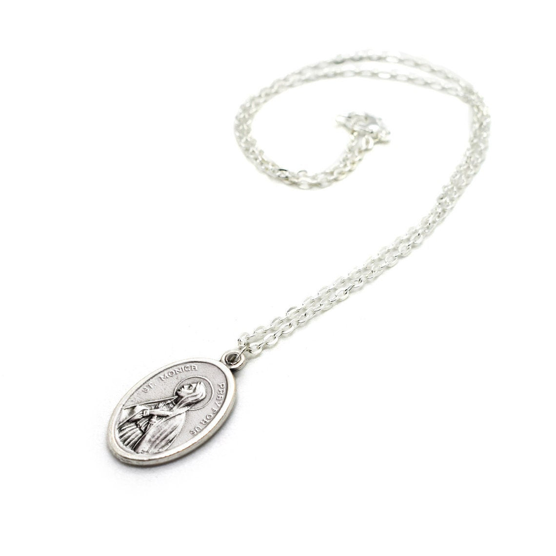 St. Monica Medal Necklace – Patron Saint of Mothers
