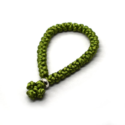 Orthodox Prayer Rope Komboskini – 33 Knots Hand Knotted Pocket Rosary | Handmade Christian Gift - Grani di Senape Studio